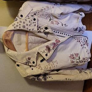 Faux Leather Studded Jacket